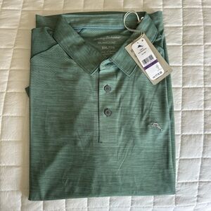NWT Tommy Bahama Palm Coast Pro IslandZone Golf Polo Trout XXL 2XL $118 ST22693